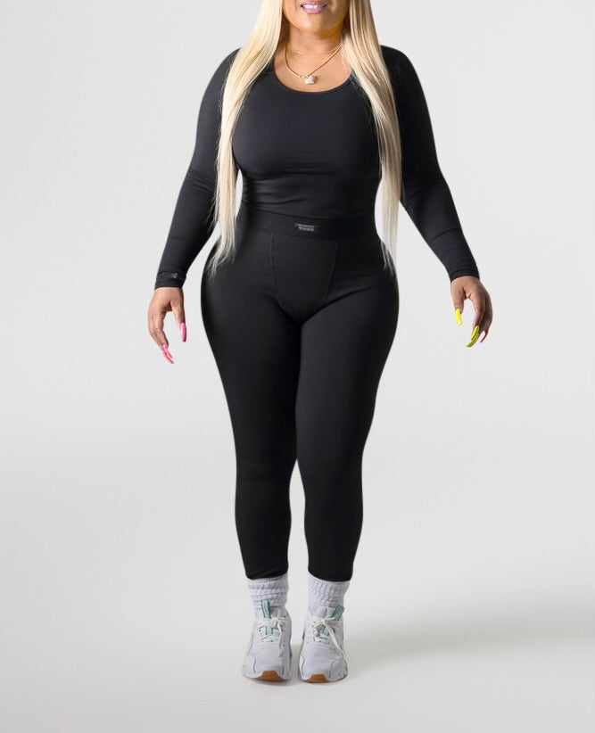 BLACK - ON MY BAWDY - 2 PIECE SET
