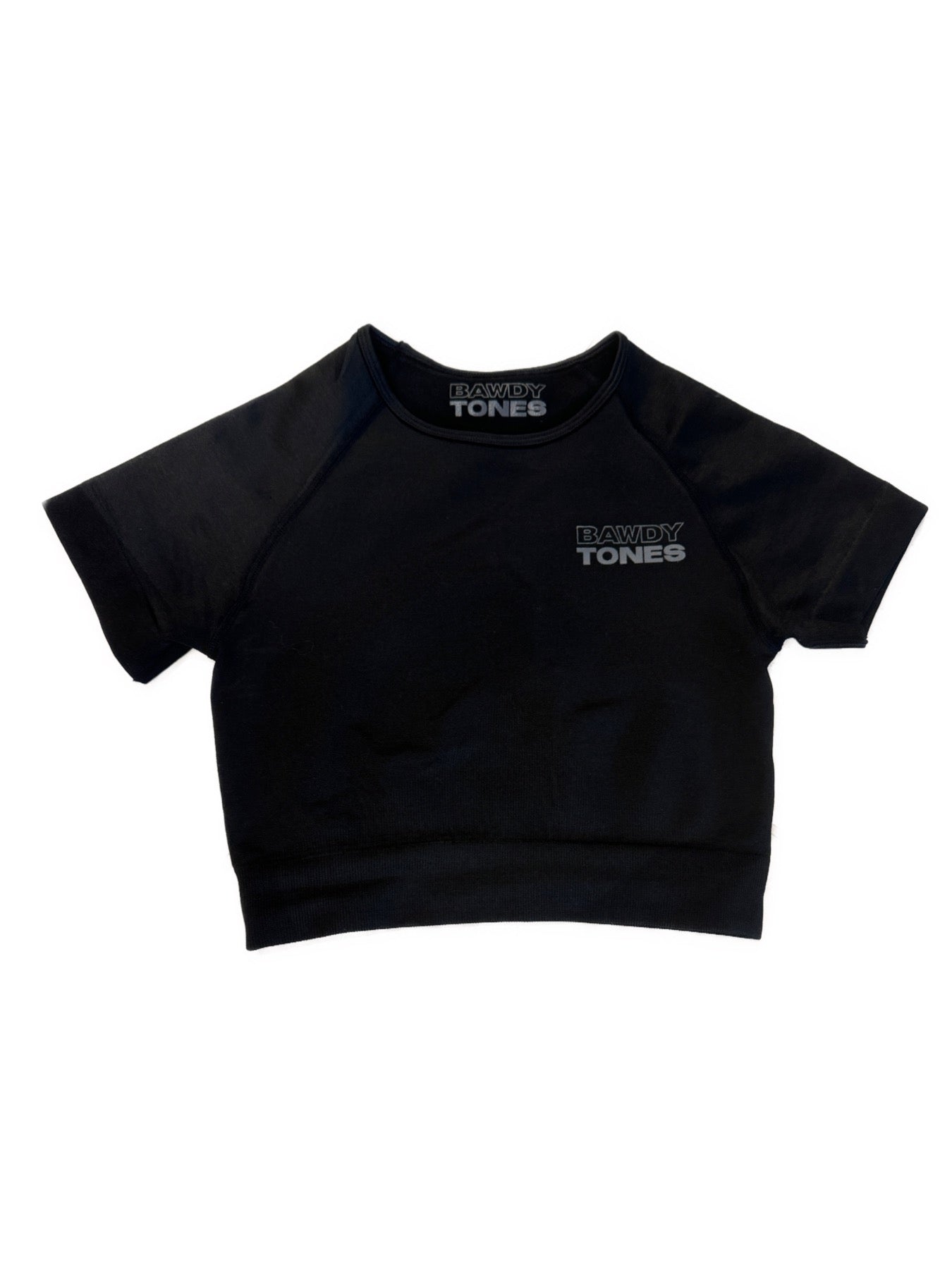 COMPRESSION CROP TOP BLK