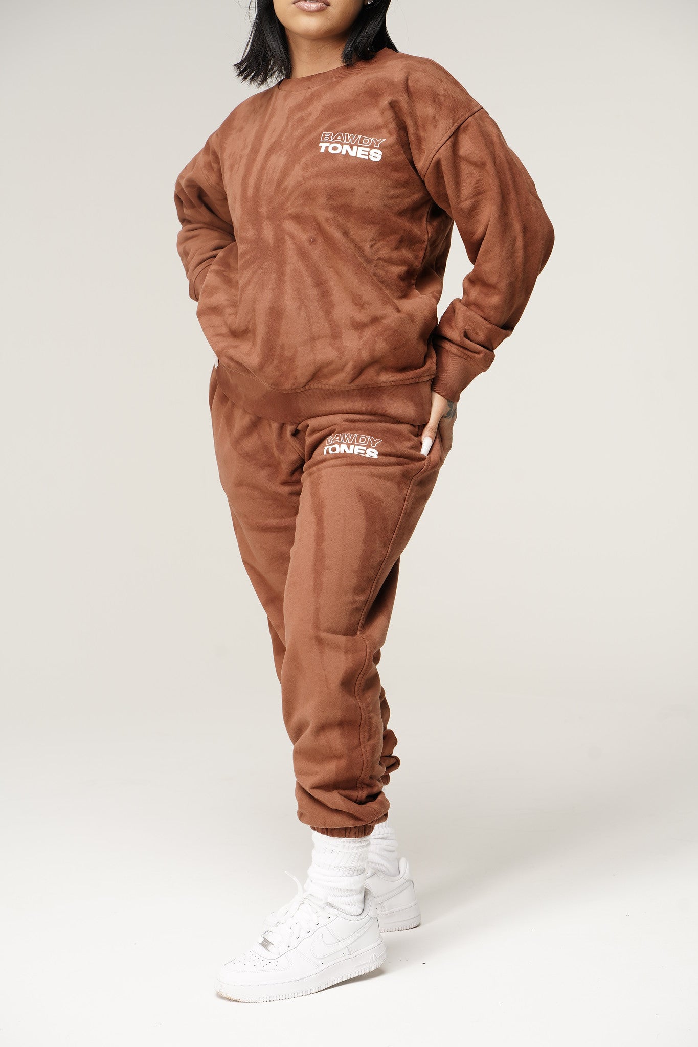 SWEAT PANTS BROWN