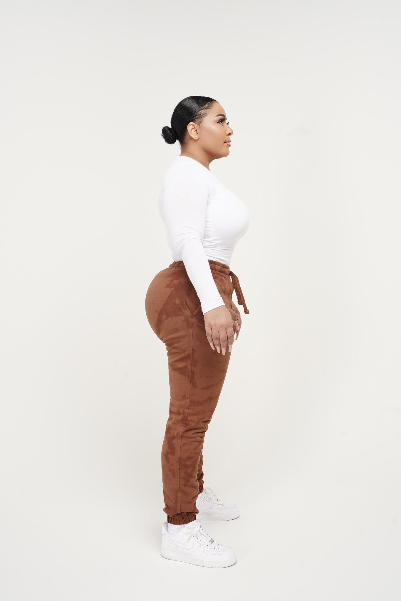 SWEAT PANTS BROWN