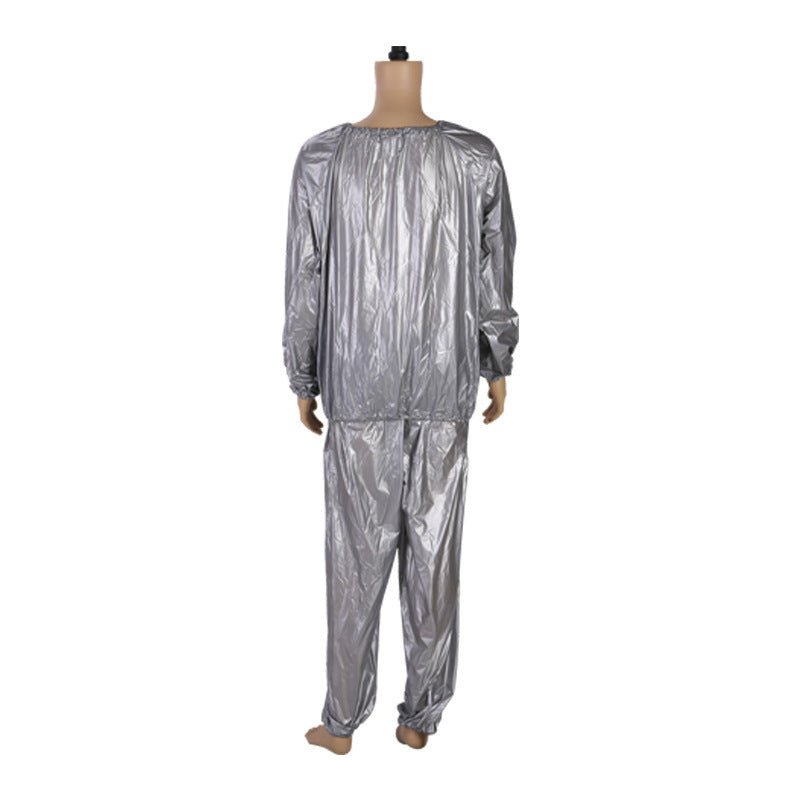 Ordinary silver sauna suit TO HELP THE BODY SWEAT FASTER DURING WORKOUT