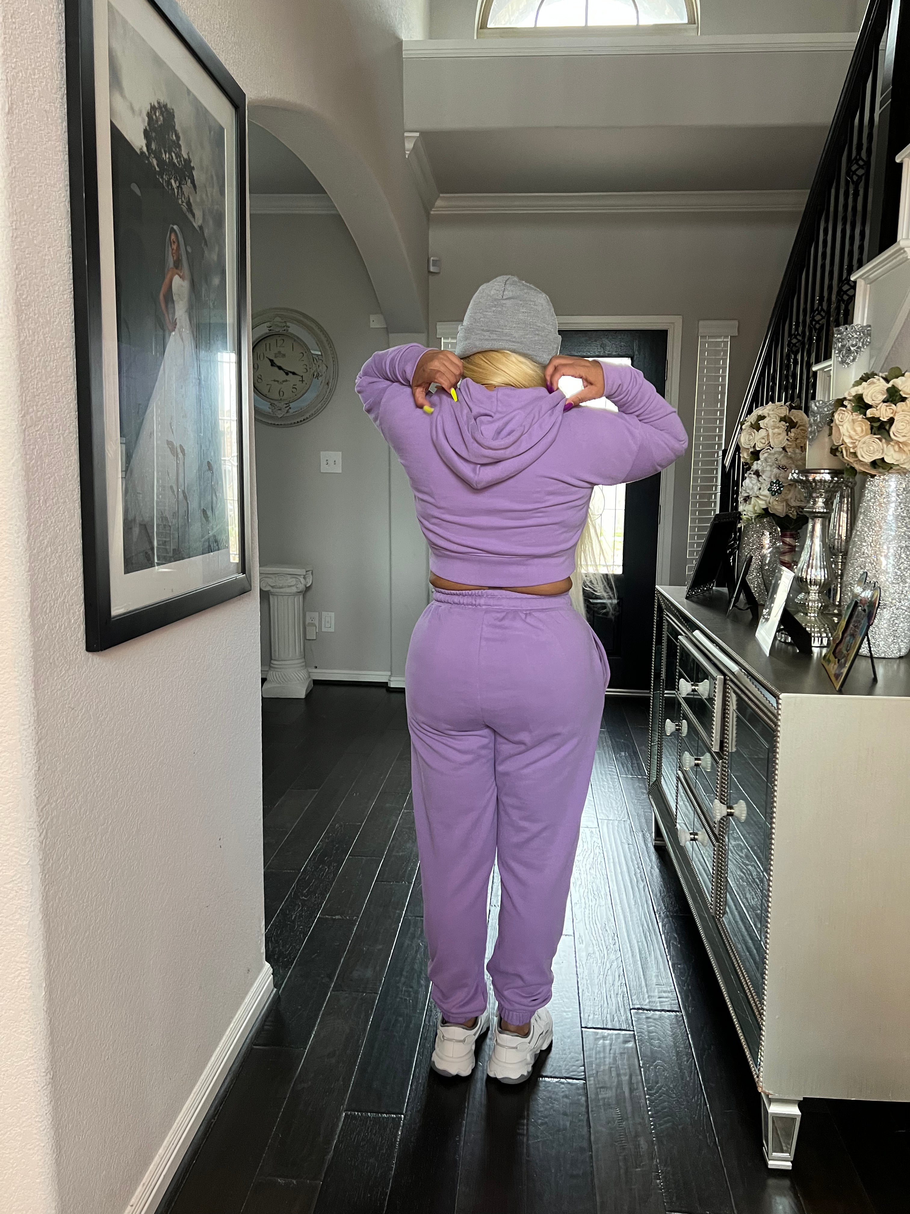 SWEAT PANTS LAVENDER